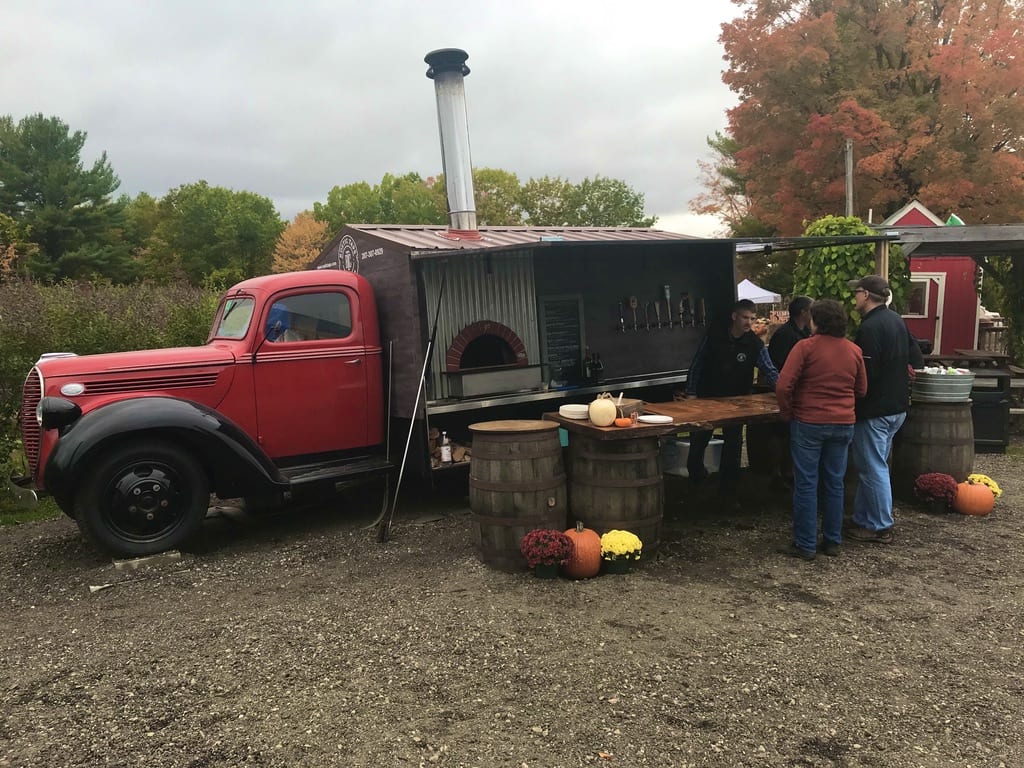 Rustic Taps Truck at an apple orchard